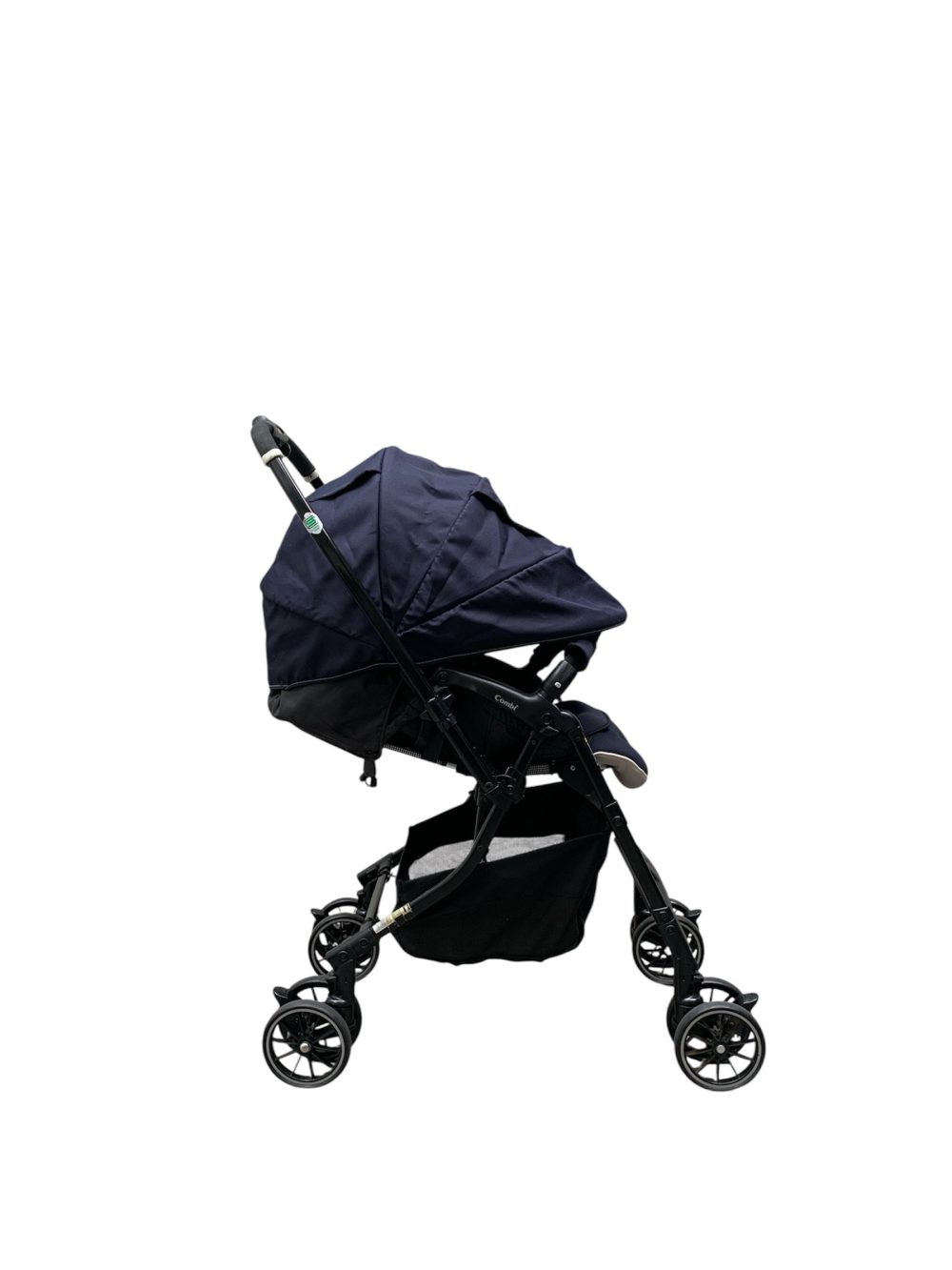Xe đẩy Combi Mechacal Handy 4Cas màu xanh navy (sơ sinh-15kg~36 tháng) - Ảnh 1