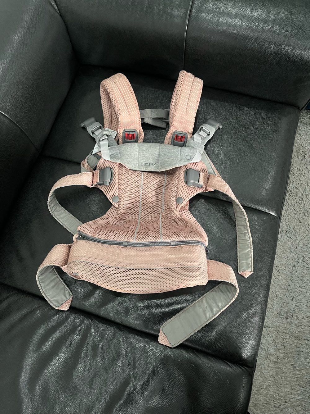 Địu Baby Bjorn Harmony dusty pink (size: 0->3y ~ 3kg2->15kg) - Ảnh 10