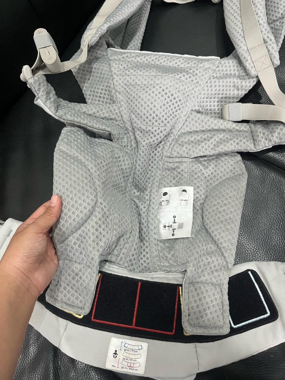 Địu Ergobaby Omni Breeze, Pearl Grey (size: 3kg2→20kg~ 0→48m) - Ảnh 14
