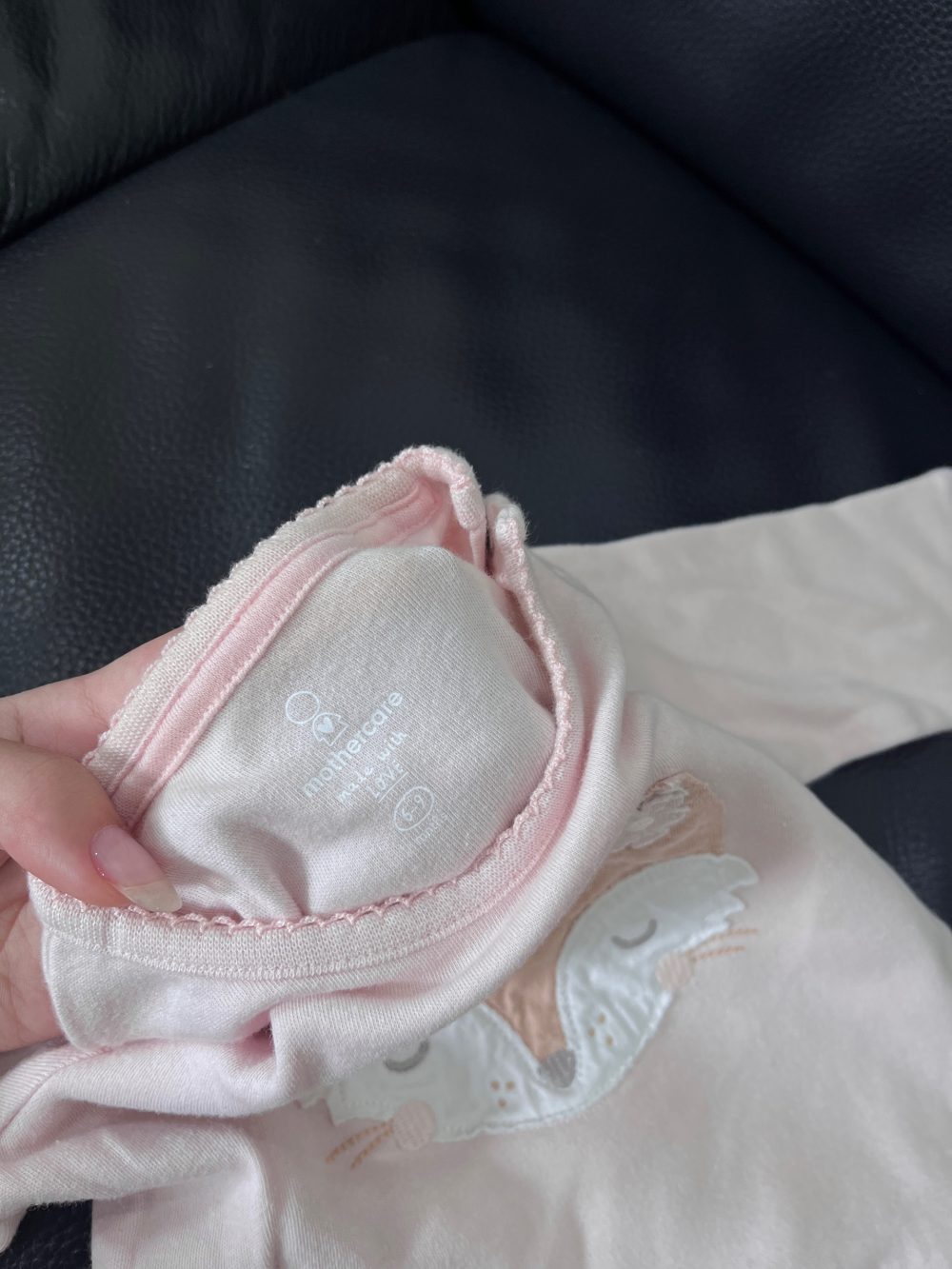 Bộ liền thân Mothercare hoạ tiết chấm bi màu hồng (6m-9m) - Ảnh 4