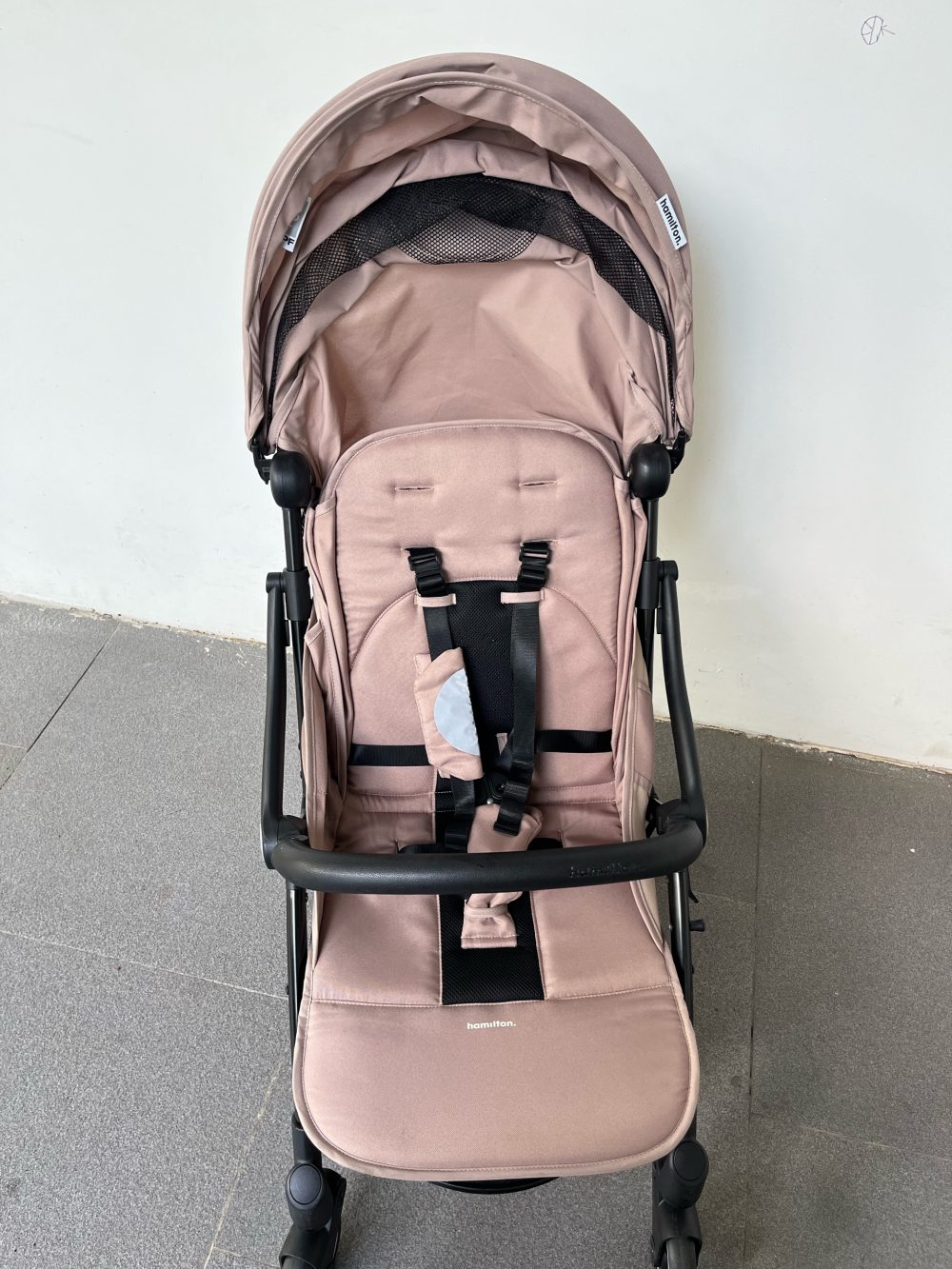 Xe đẩy gấp gọn Hamilton X1 plus màu nâu ánh hồng ( size: sơ sinh -> 20kg) - Ảnh 5