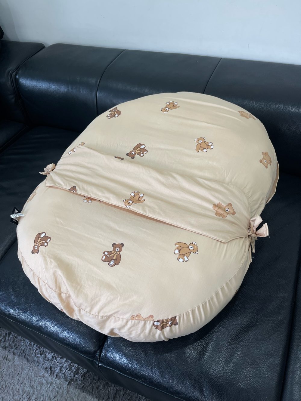 Gối chống trào ngược Dono&Dono vải 4 mùa (hoạ tiết gấu teddy) + kèm vỏ gối hoạ tiết thỏ hồng - Ảnh 24