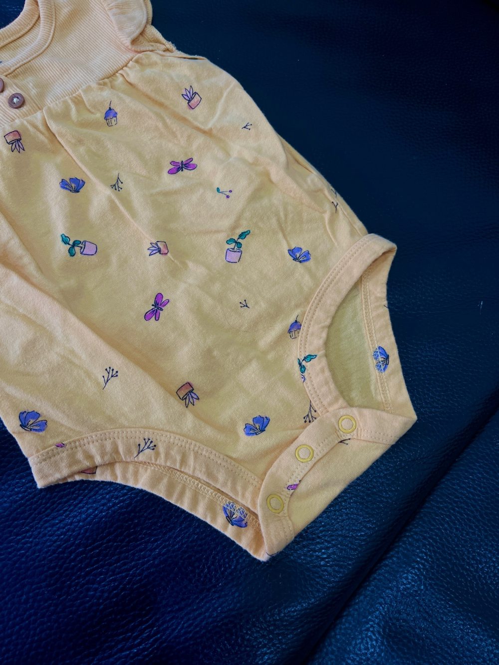 Set 2 bộ bodysuit Zara, carter’s màu vàng (size: 6→12m) - Ảnh 16