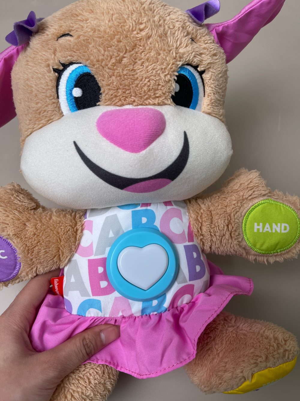 Cún bông biết nói Fisher Price của Mỹ màu hồng - Ảnh 7