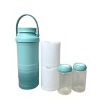 Bình giữ lạnh sữa mẹ di động Momcozy màu xanh size 22oz (no box)