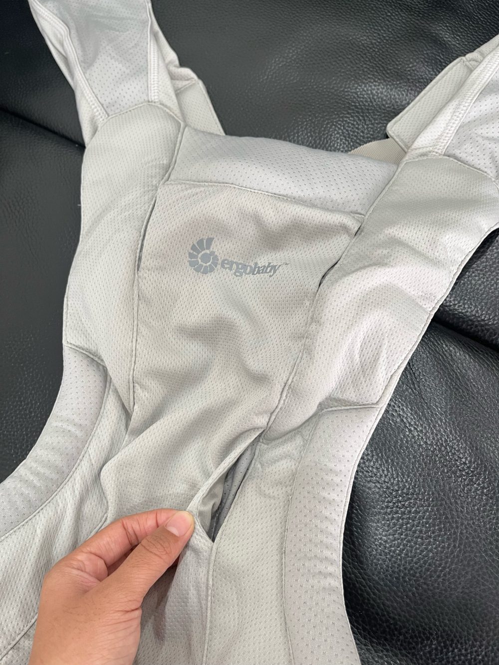 Địu Ergobaby Embrace soft air mesh – Soft grey ( size: 0->24m~ 3kg2->11kg3) - Ảnh 6