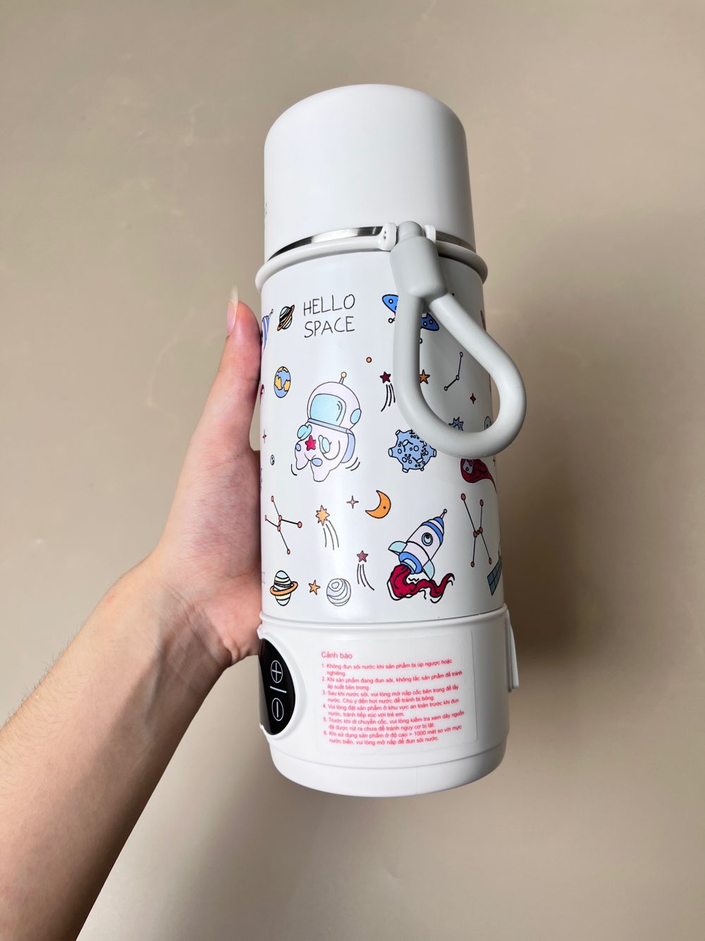 Bình đun nước cầm tay Moaz BéBé màu trắng (no box) - Ảnh 5