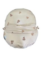 Gối chống trào ngược Dono&Dono vải 4 mùa (hoạ tiết gấu teddy) + kèm vỏ gối hoạ tiết thỏ hồng
