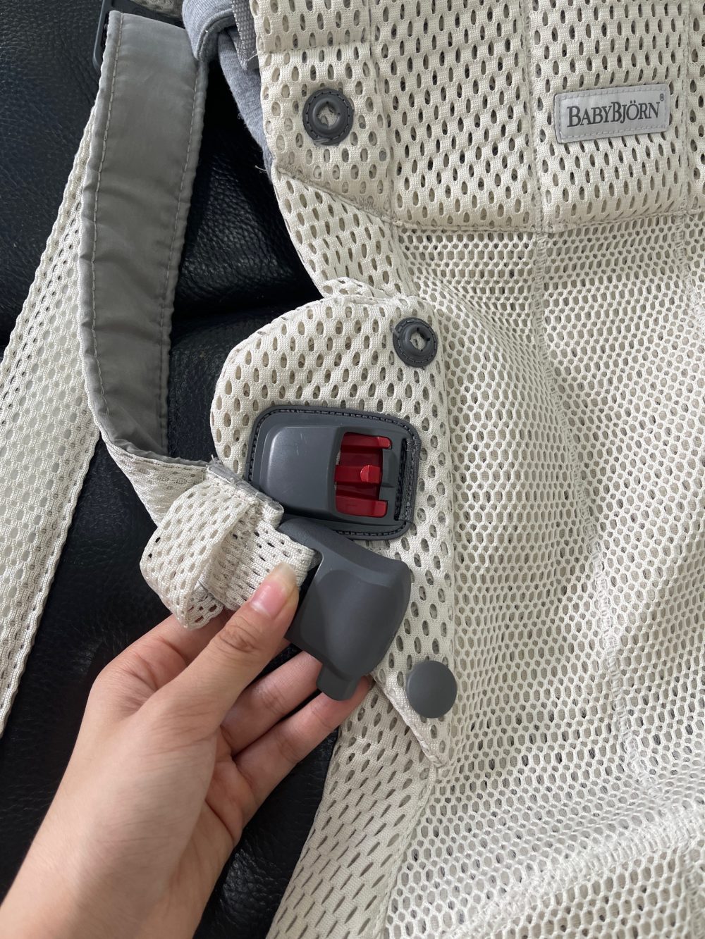 Địu Baby Bjorn Harmony màu kem (0->3y, tối đa 15kg, full box) - Ảnh 6