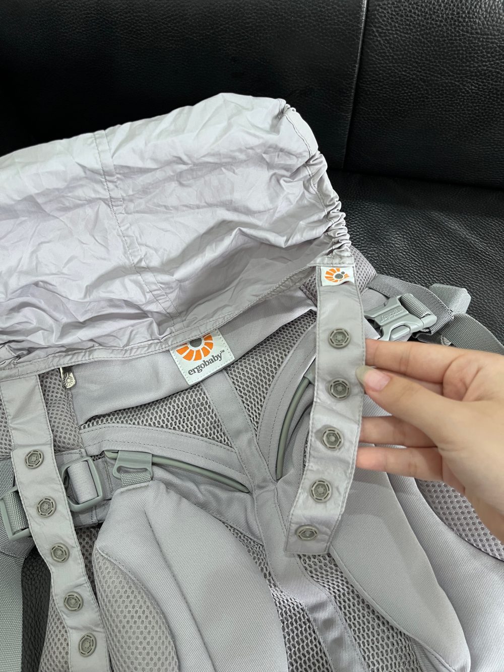 Địu Ergobaby Omni 360 airmesh màu xám (0→4y, 3.2-20kg) - Ảnh 12