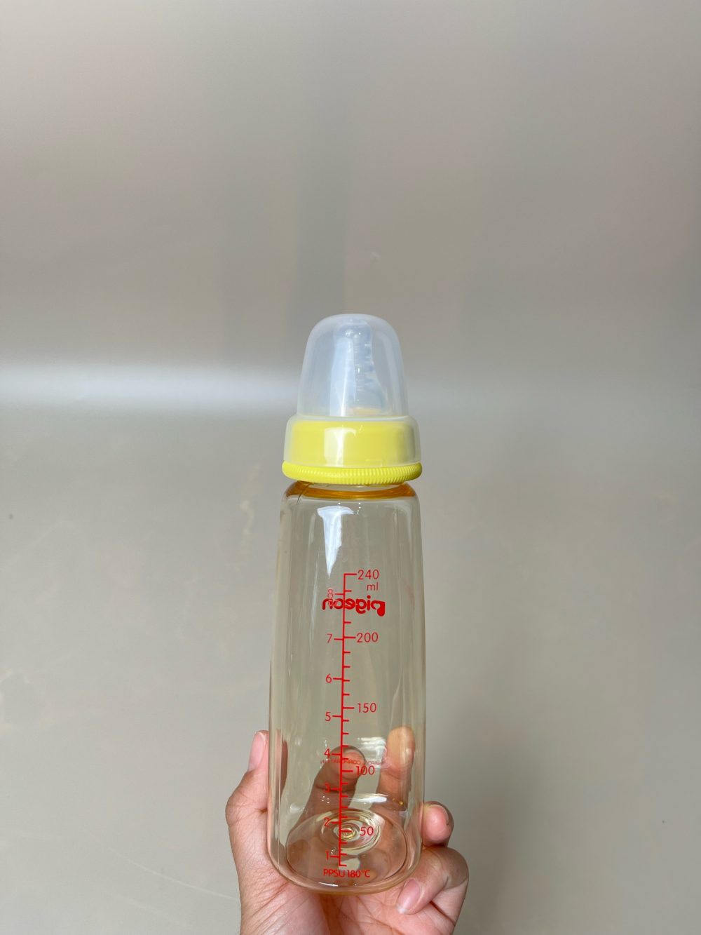 Set 2 bình sữa PPSU cổ hẹp Pigeon 160ml, 240ml ( no box) kèm núm ti size 4m+ - Ảnh 11