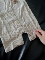 Bộ yếm rời kèm áo cộc tay La Pomme màu nâu (size 6→9m) - Ảnh 6