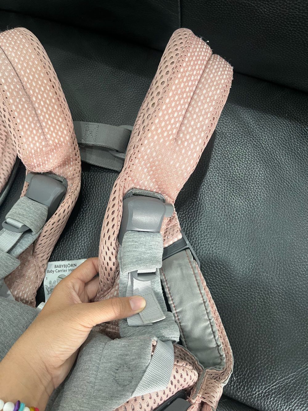 Địu Baby Bjorn Harmony dusty pink (size: 0->3y ~ 3kg2->15kg) - Ảnh 2