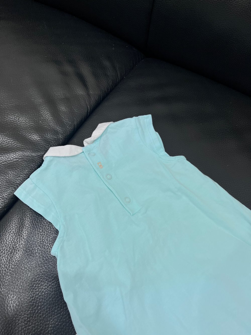 Set 2 bộ bodysuit Ralph Lauren và Obaibi màu xanh, trắng (size: 12m) - Ảnh 3