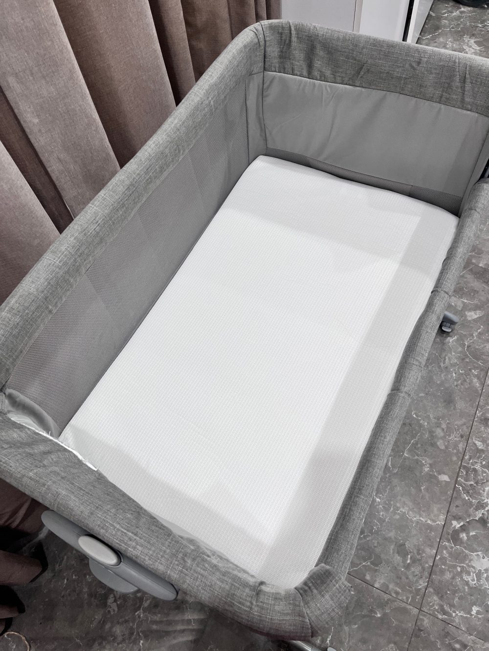 Nôi ngủ Joie Roomie Glide Foggy màu xám (tối đa 9kg) - Ảnh 7