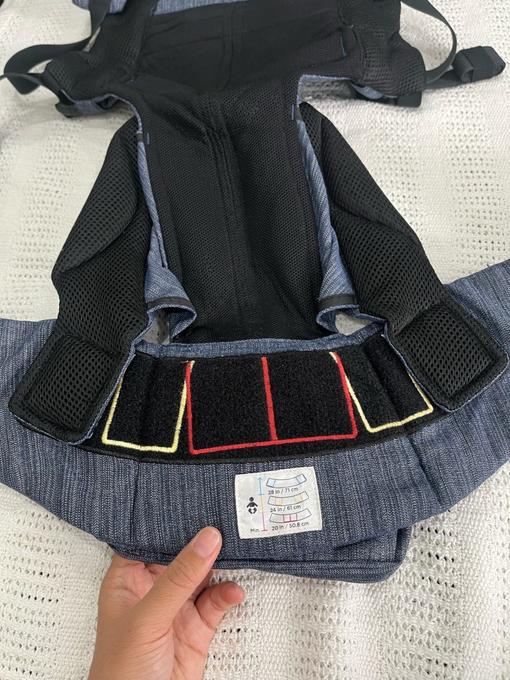 Địu Ergobaby Omni 360 Cool Air Mesh màu Indigo Weave ( size: 0->48m~ 3kg2-> 20kg) - Ảnh 16