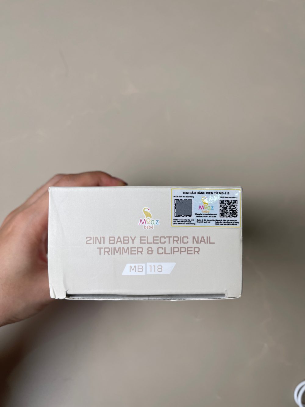 Bộ cắt dũa móng tay cho bé Moaz Bébé MB 118 (full box) - Ảnh 16