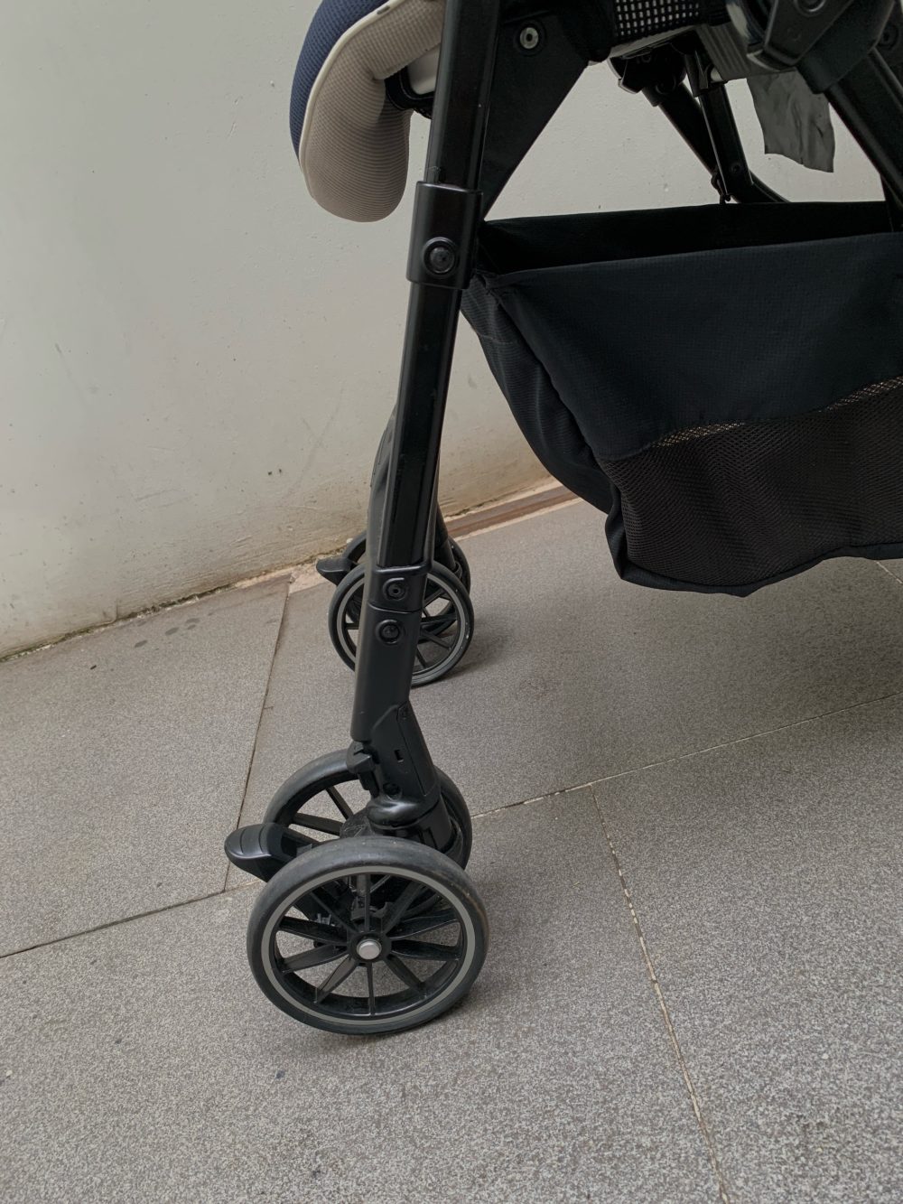 Xe đẩy Combi Mechacal Handy 4Cas màu xanh navy (sơ sinh-15kg~36 tháng) - Ảnh 14