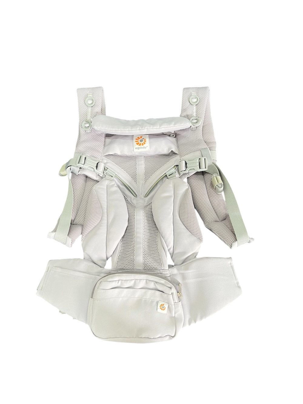 7db5b5cdbe0a4f56be4e4c5bfb81358e Địu Ergobaby Omni 360 Cool Air Mesh, Pearl Grey ( size:0->48m~ 3kg2->20kg) - Ảnh 1