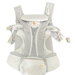 Địu Ergobaby Omni Breeze, Pearl Grey (size: 3kg2→20kg~ 0→48m)