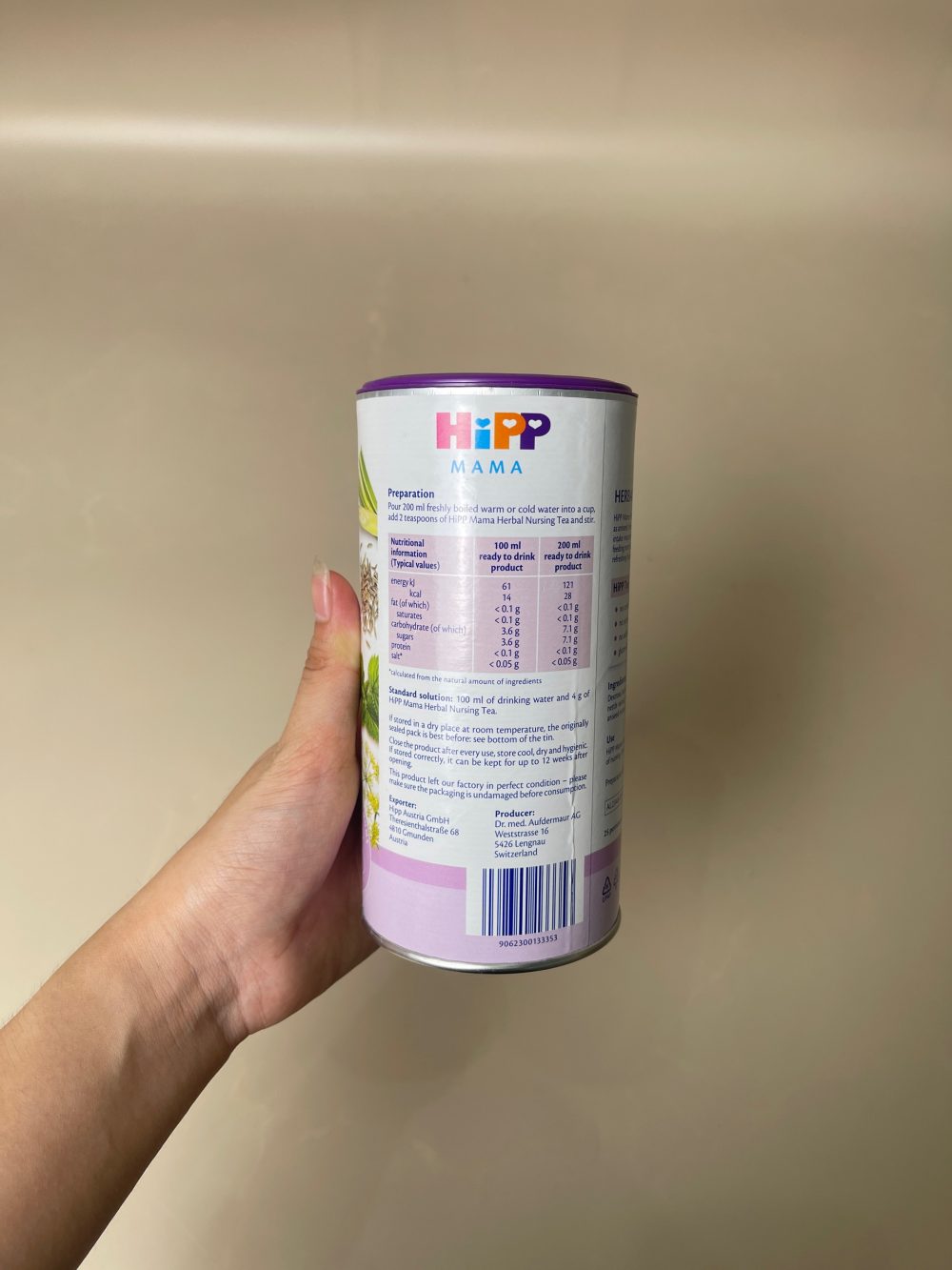 Trà cốm thảo mộc Hipp 200g (date 30/11/2027) - Ảnh 5