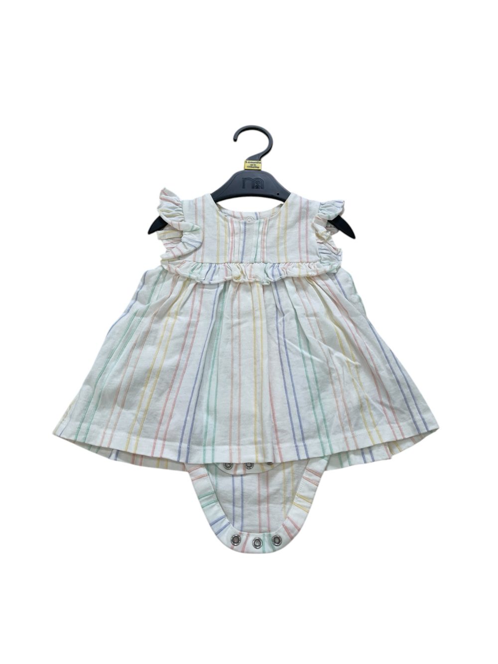 Ðầm bodysuit kẻ sọc cầu vồng Mothercare (Size: 3->6m) - Ảnh 1