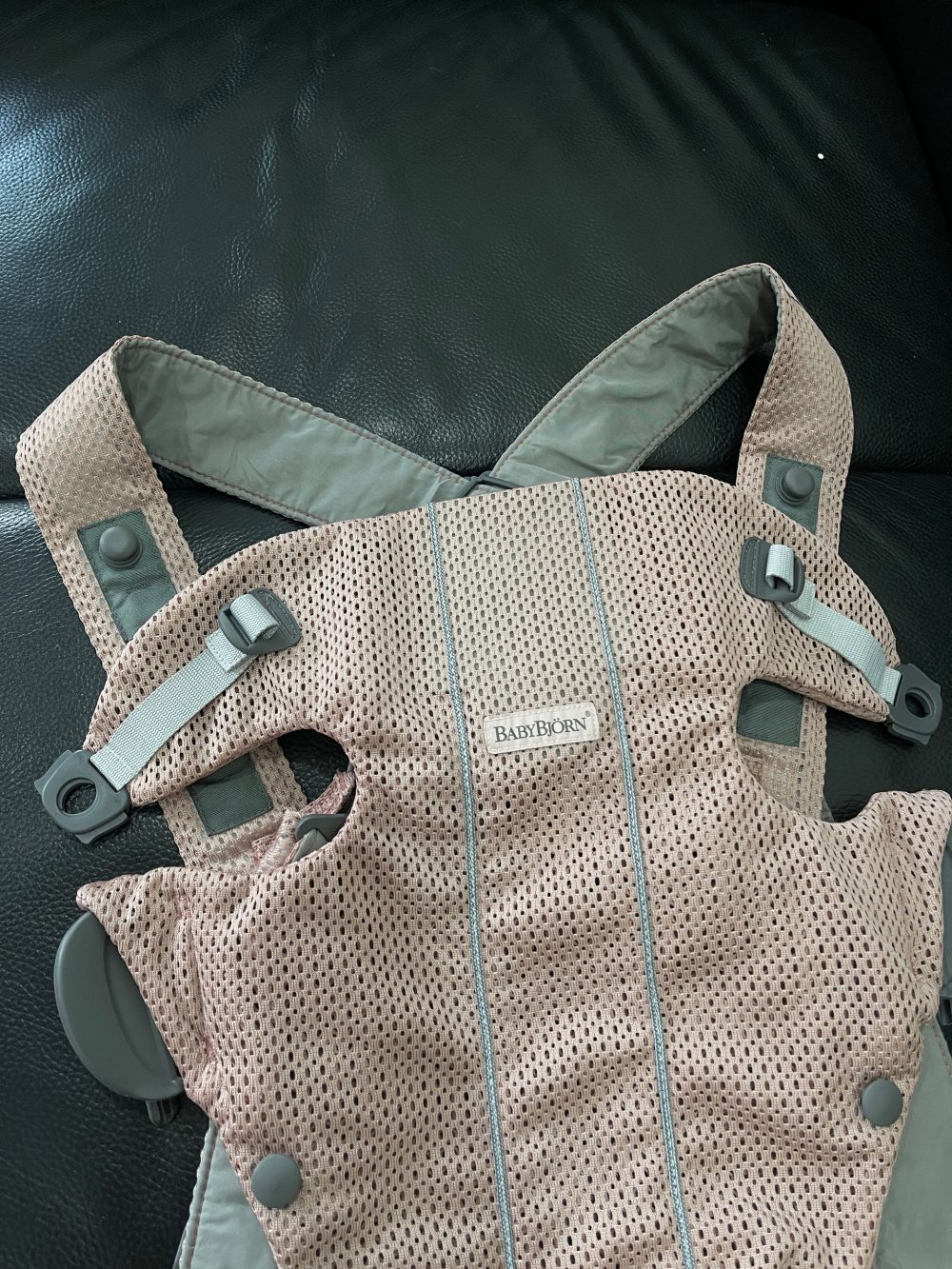 Địu Baby Bjorn mini màu hồng nhạt (0-1y, tối đa 11kg, full box) - Ảnh 13
