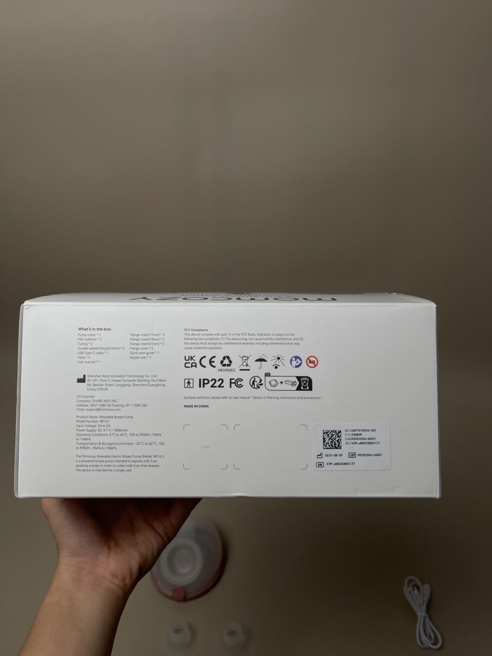 Máy hút sữa Momcozy V2 Pro cup hồng ( full box) - BH 10/9/2026 - Ảnh 23