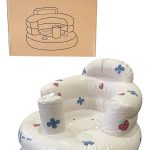 Ghế hơi tập ngồi cho bé hình dâu tây (full box, kèm gel và miếng vá)