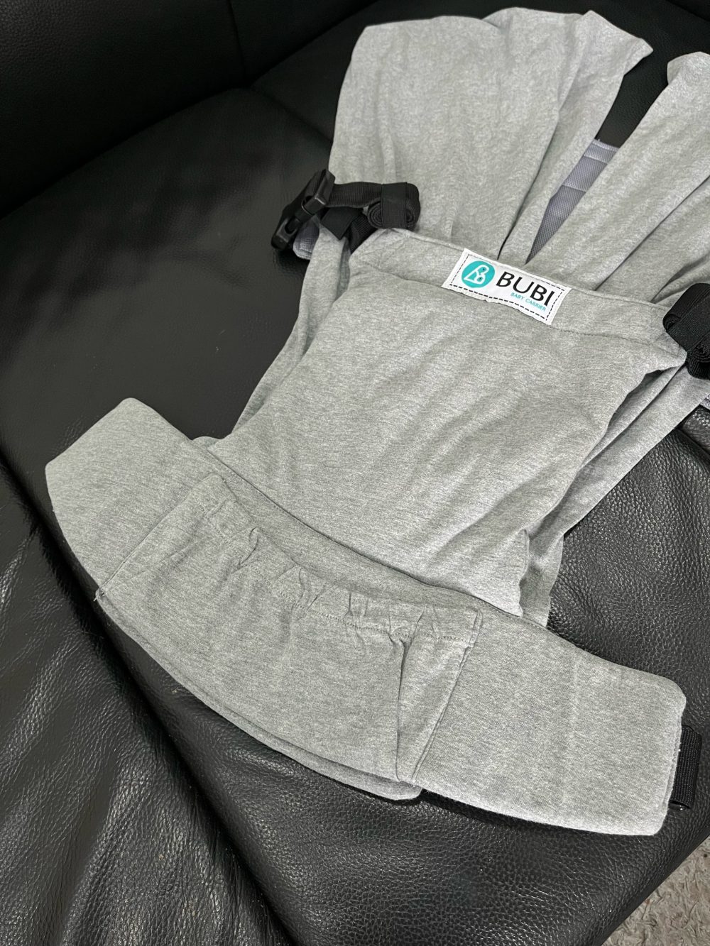 Địu vải BUBI Gen3 trợ lực vải cotton màu xám ( size: ) cho bé 0->2y~ 3kg5->14kg - Ảnh 2