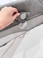 Giường cũi Joie Kubbie Sleep Foggy Gray (tối đa 9kg) tặng kèm đệm sơ dừa & drap size 80x50cm - Ảnh 8