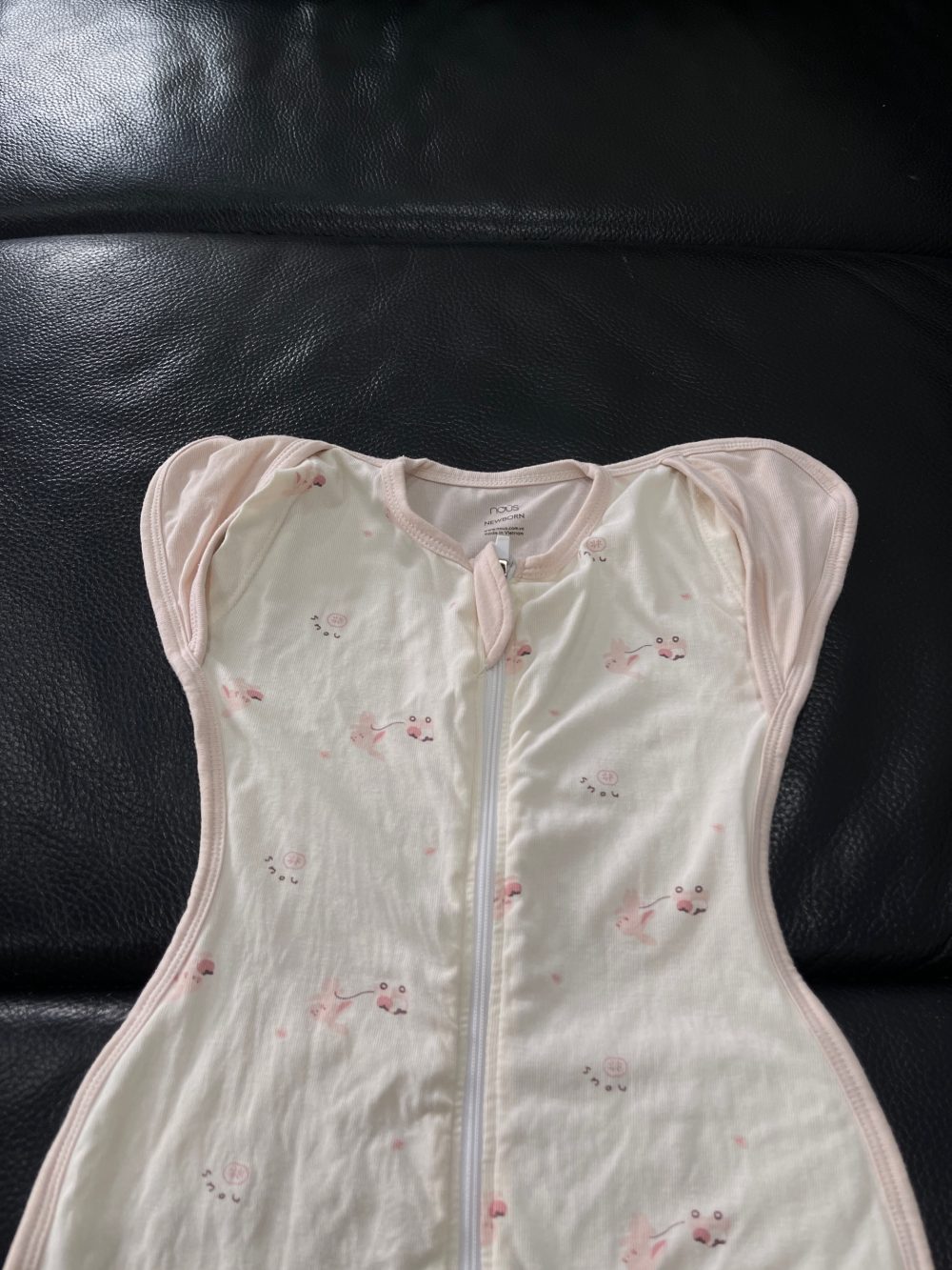 Set bộ bodysuit và nhộng chũn màu hồng Nous, tặng kèm chũn quấn sơ sinh (size 0->3m) - Ảnh 4