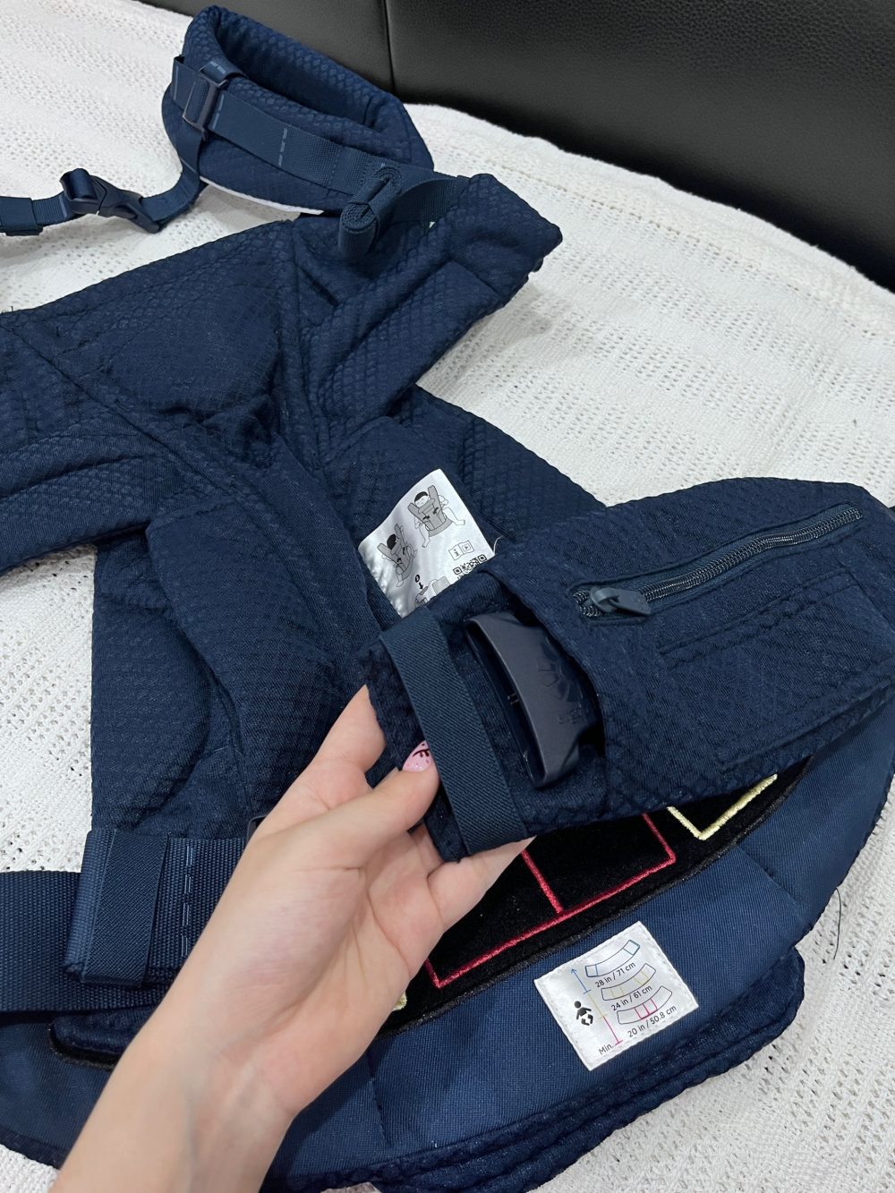 Địu bé Ergobaby Omni Deluxe, Midnight Blue ( size: 0->48m~ 3kg2->20kg4) full box - Ảnh 10