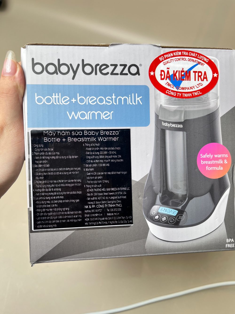 Máy hâm sữa Baby Brezza màu đen (ko bluetooth) – fullbox - Ảnh 9