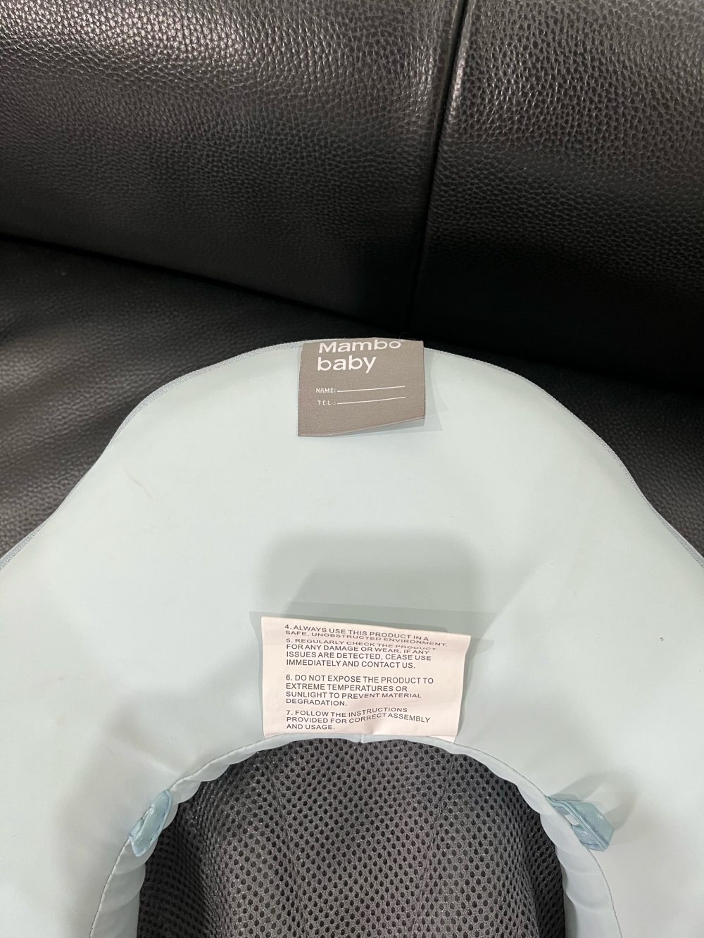 Phao bơi ngực Mambobaby màu xanh hoạ tiết bọ rùa có mái che ( size: 3->24m~ 6->18kg) - Ảnh 17