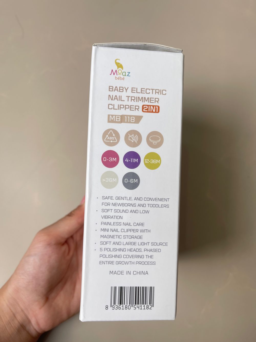 Bộ cắt dũa móng tay cho bé Moaz Bébé MB 118 (full box) - Ảnh 14