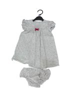 Set váy và quần thêu dobby Mothercare màu xám ( size: 6→9m)