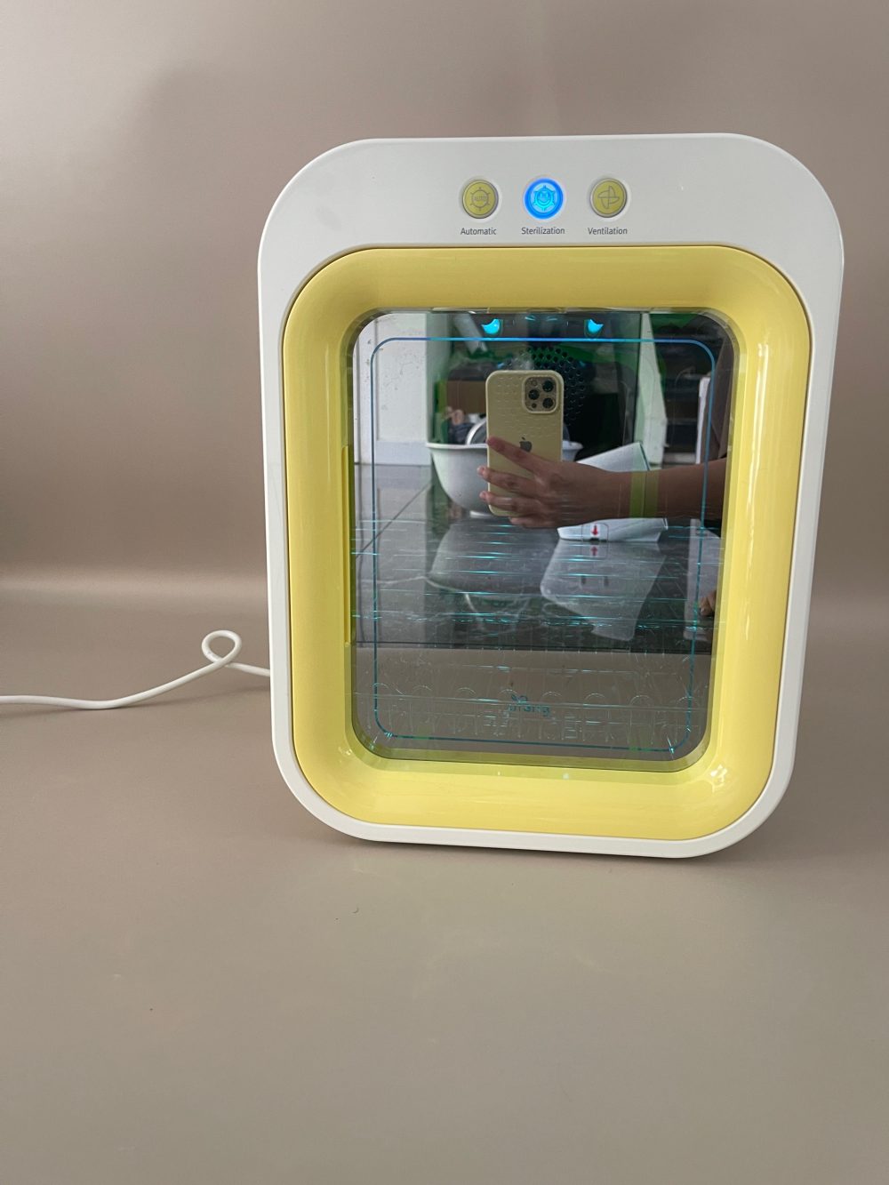 Máy tiệt trùng sấy khô & khử mùi bằng tia UV Upang màu vàng( no box) - Ảnh 14
