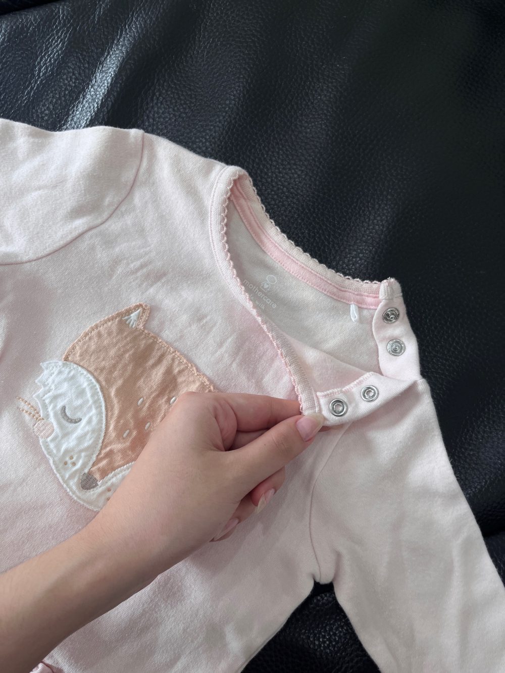 Bộ liền thân Mothercare hoạ tiết chấm bi màu hồng (6m-9m) - Ảnh 7
