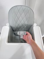 Ghế ăn dặm cho bé BabyHop màu trắng kèm thanh gác chân (6→36m) - Ảnh 11