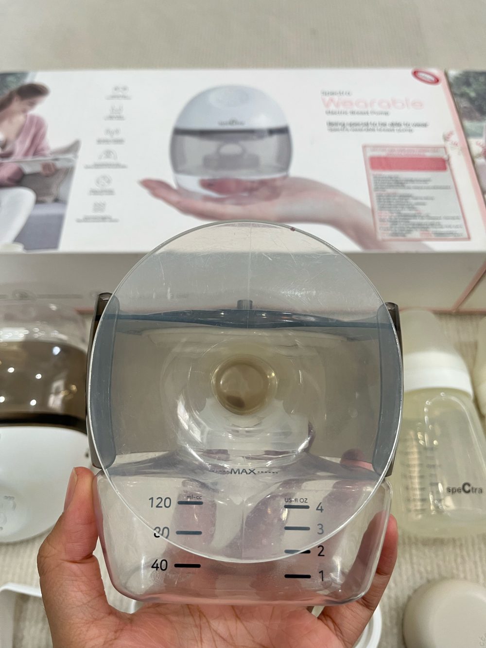 Bộ 2 máy hút sữa rảnh tay không dây Spectra Wearable ( full box) - Ảnh 7