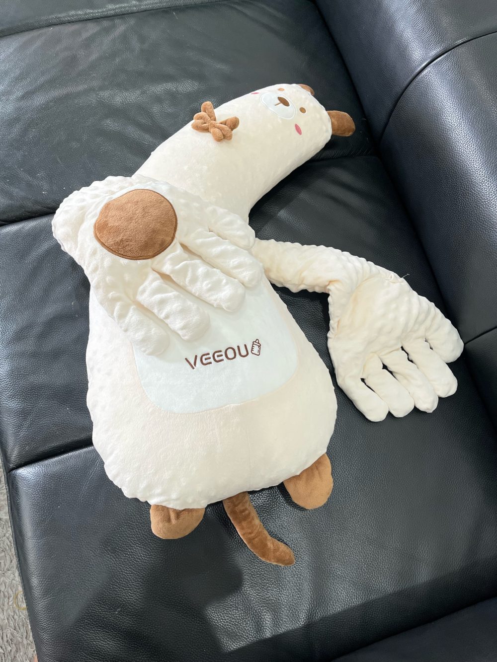 Gối ôm bé ngủ Veeou màu be ( size: 0m+) - Ảnh 8