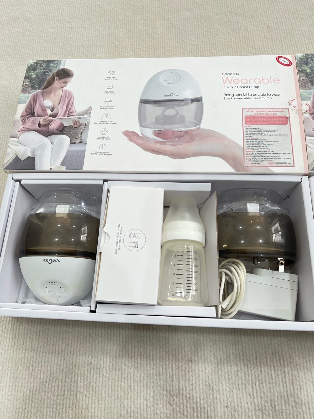 Bộ 2 máy hút sữa rảnh tay không dây Spectra Wearable ( full box) - Ảnh 21