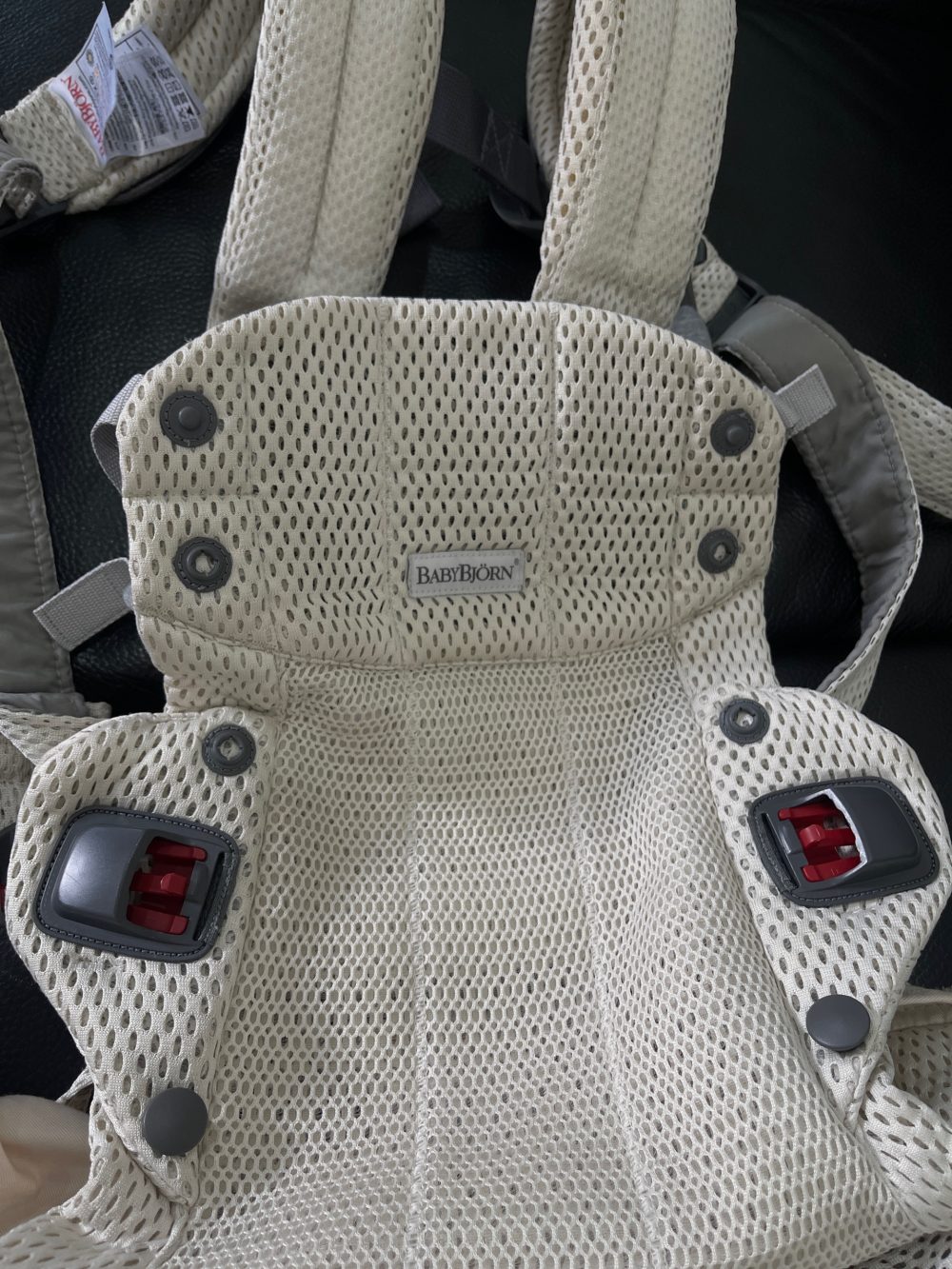 Địu Baby Bjorn màu kem (0->3y, tối đa 15kg, full box) - Ảnh 12