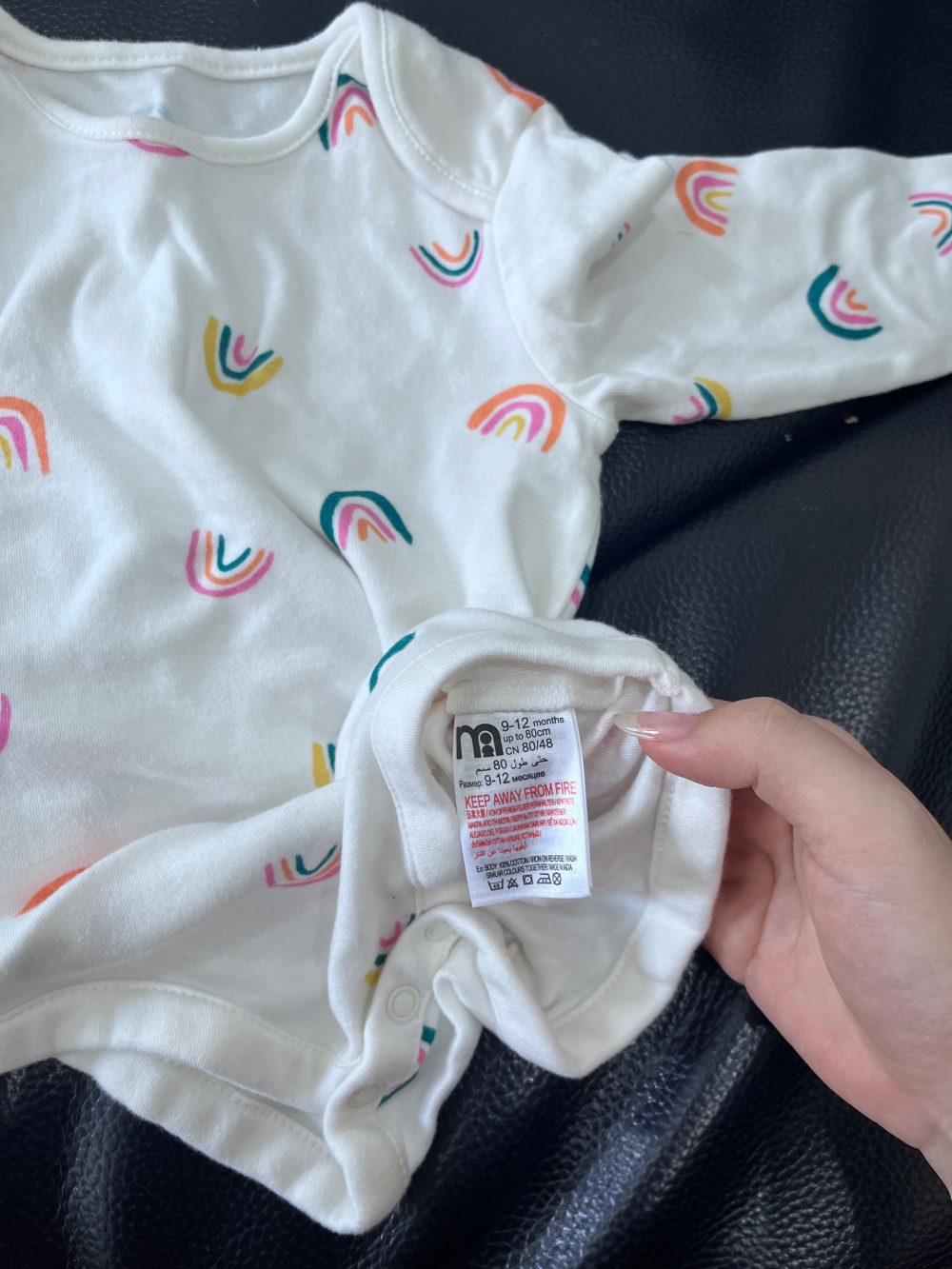 Set 3 bộ bodysuit Mothercare màu hồng, màu trắng (9m-12m) - Ảnh 10