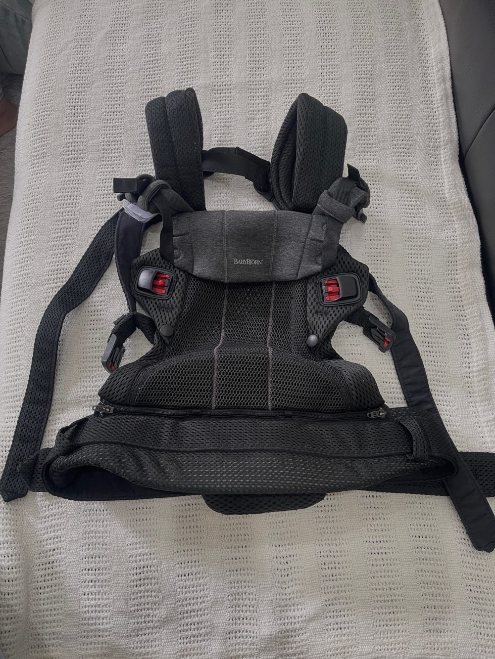 Địu Baby Bjorn Harmony màu đen (0->3y, 3.2 -> 15kg, full box) - Ảnh 4