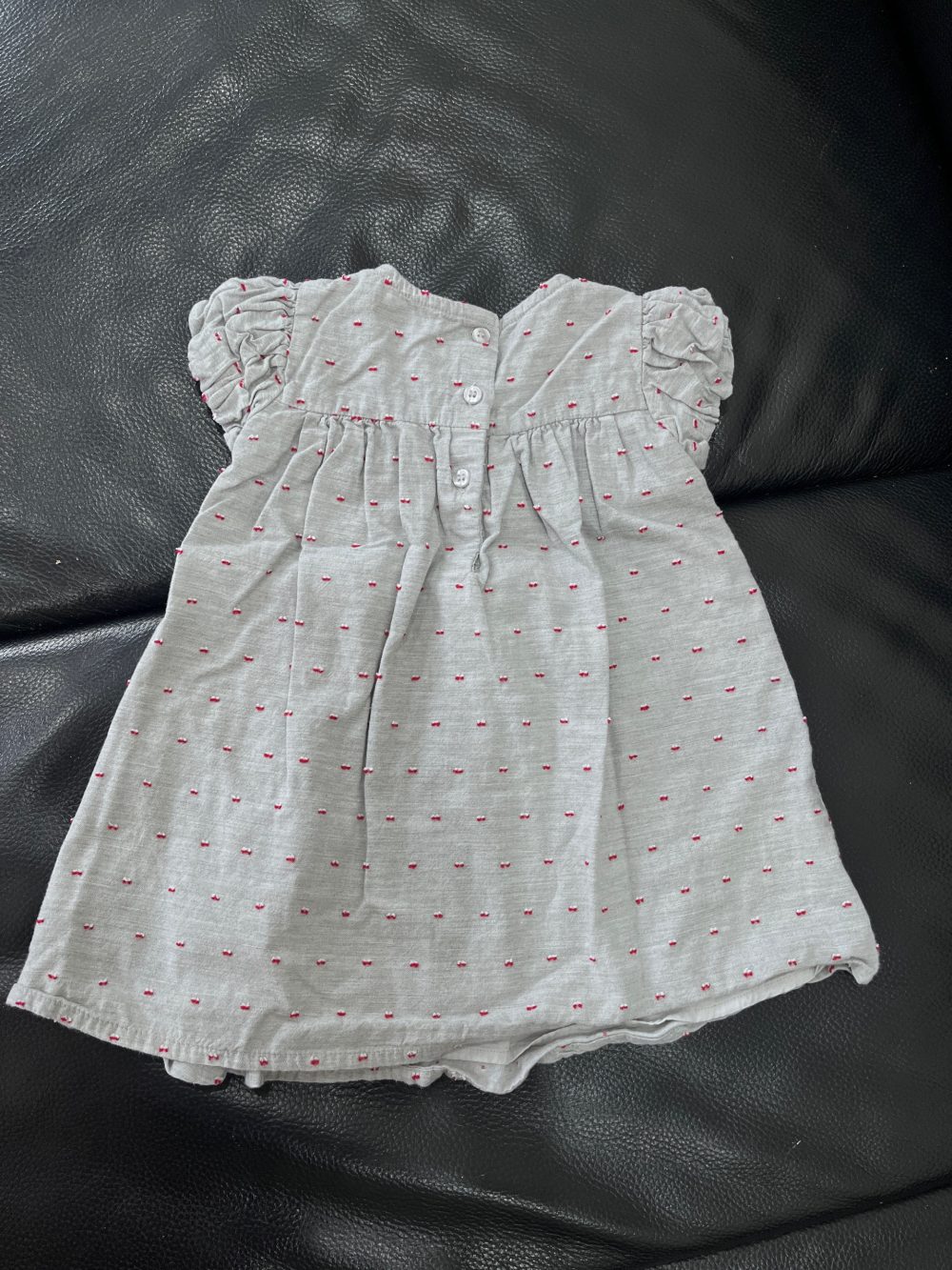 Set váy và quần thêu dobby Mothercare màu xám ( size: 6→9m) - Ảnh 11