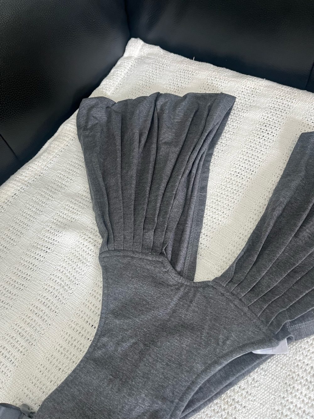 Địu vải Embé Sling màu Novasoft Charcoal, Flex plus ( size: 0-> 24m) full box. - Ảnh 6