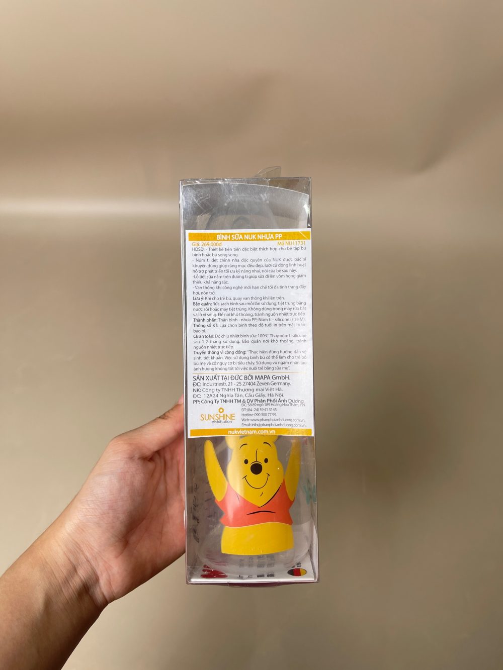 Bình sữa NUK cổ rộng DISNEY Premium Choice 300 ml (full box, 0->6m) - Ảnh 2
