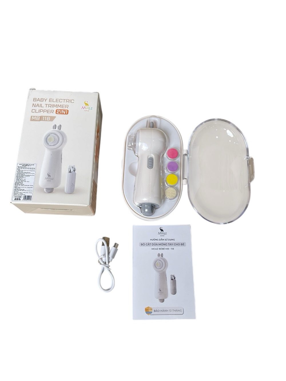 Bộ cắt dũa móng tay cho bé Moaz Bébé MB 118 (full box)